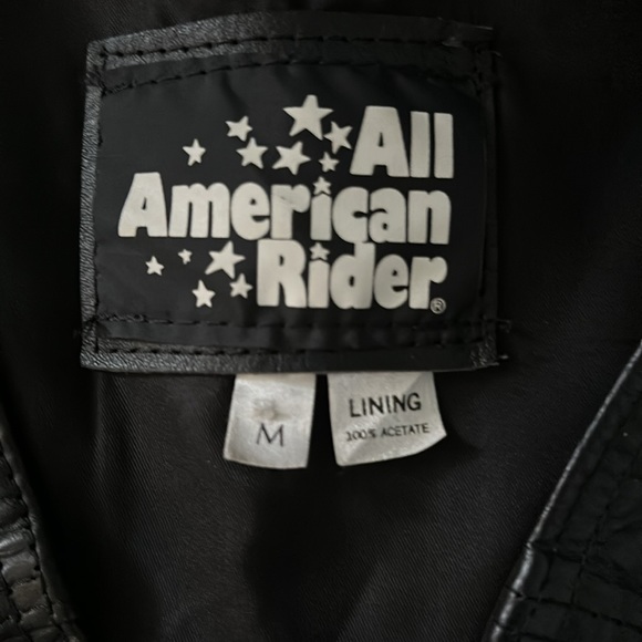 American Rider Leather Vest - Picture 3 of 3